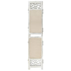 vidaXL 4-tlg. Raumteiler Creme 140x165 cm Stoff