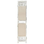 vidaXL 5-tlg. Raumteiler Creme 175x165 cm Stoff