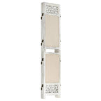 vidaXL 5-tlg. Raumteiler Creme 175x165 cm Stoff