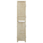 vidaXL 4-tlg. Raumteiler 140x165 cm Massivholz Paulownia