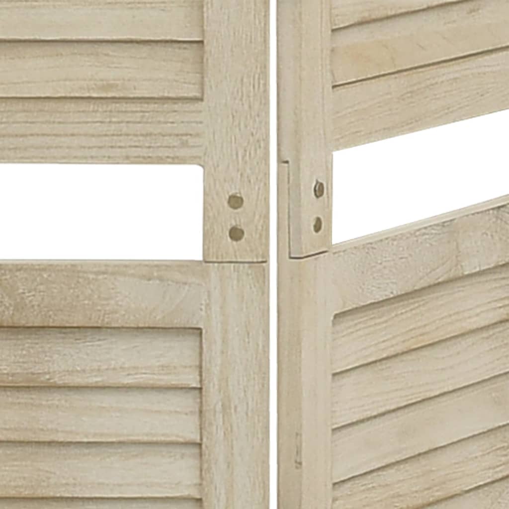 vidaXL 4-tlg. Raumteiler 140x165 cm Massivholz Paulownia