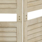 vidaXL 4-tlg. Raumteiler 140x165 cm Massivholz Paulownia
