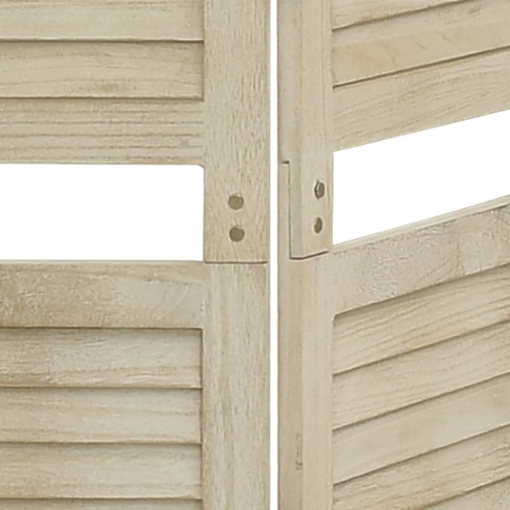 vidaXL 5-tlg. Raumteiler 175x165 cm Massivholz Paulownia