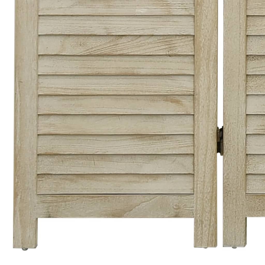 vidaXL 5-tlg. Raumteiler 175x165 cm Massivholz Paulownia