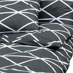 vidaXL Bettwäsche-Set Grau 140x200 cm Baumwolle