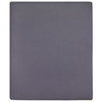 vidaXL Spannbettlaken Jersey Anthrazit 90x200 cm Baumwolle