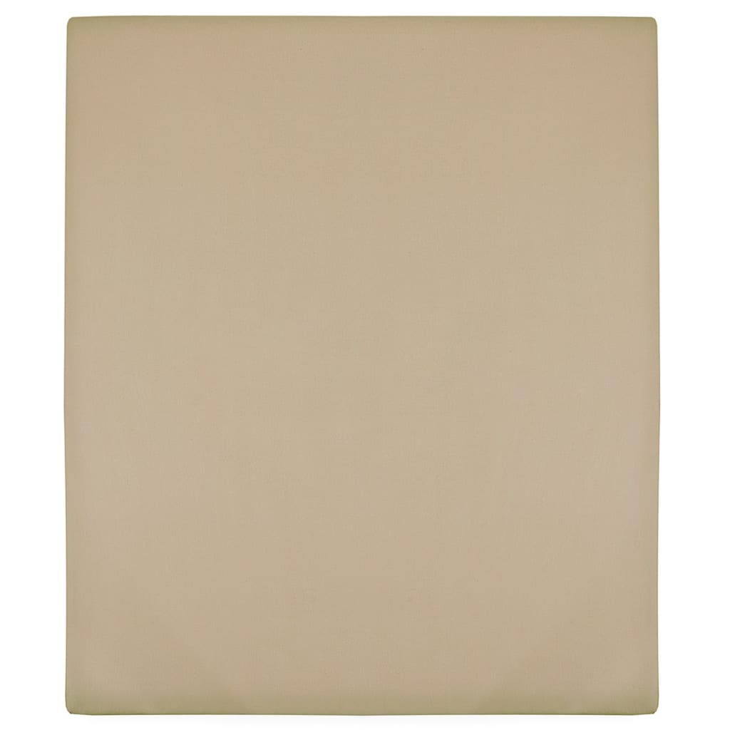 vidaXL Spannbettlaken Jersey Anthrazit 90x200 cm Baumwolle