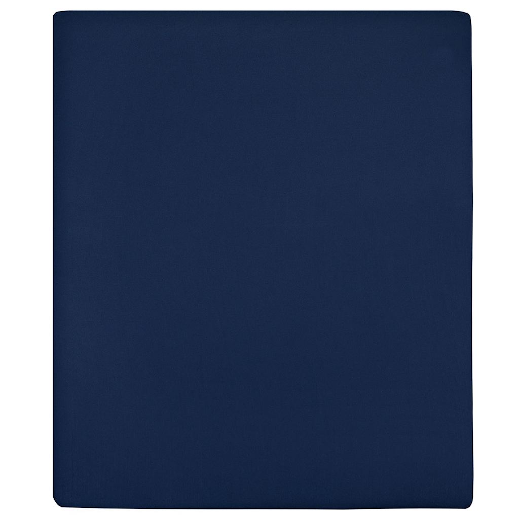vidaXL Spannbettlaken 2 Stk. Jersey Anthrazit 90x200 cm Baumwolle
