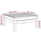 vidaXL Outdoor-Hocker Massivholz Kiefer