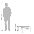 vidaXL Outdoor-Hocker Massivholz Kiefer