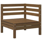vidaXL 3-tlg. Garten-Lounge-Set Massivholz Kiefer Honigbraun