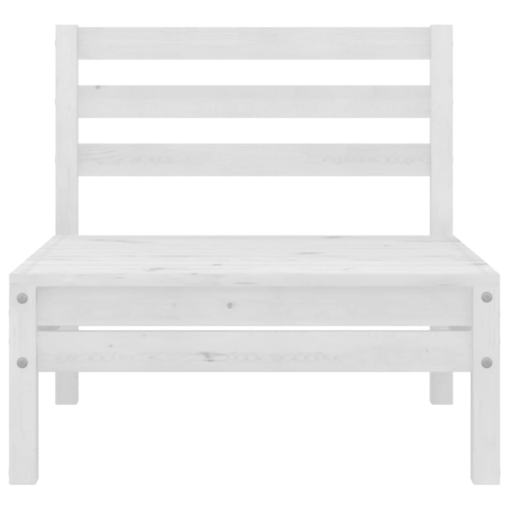 vidaXL 4-tlg. Garten-Lounge-Set Kiefer Massivholz Weiß