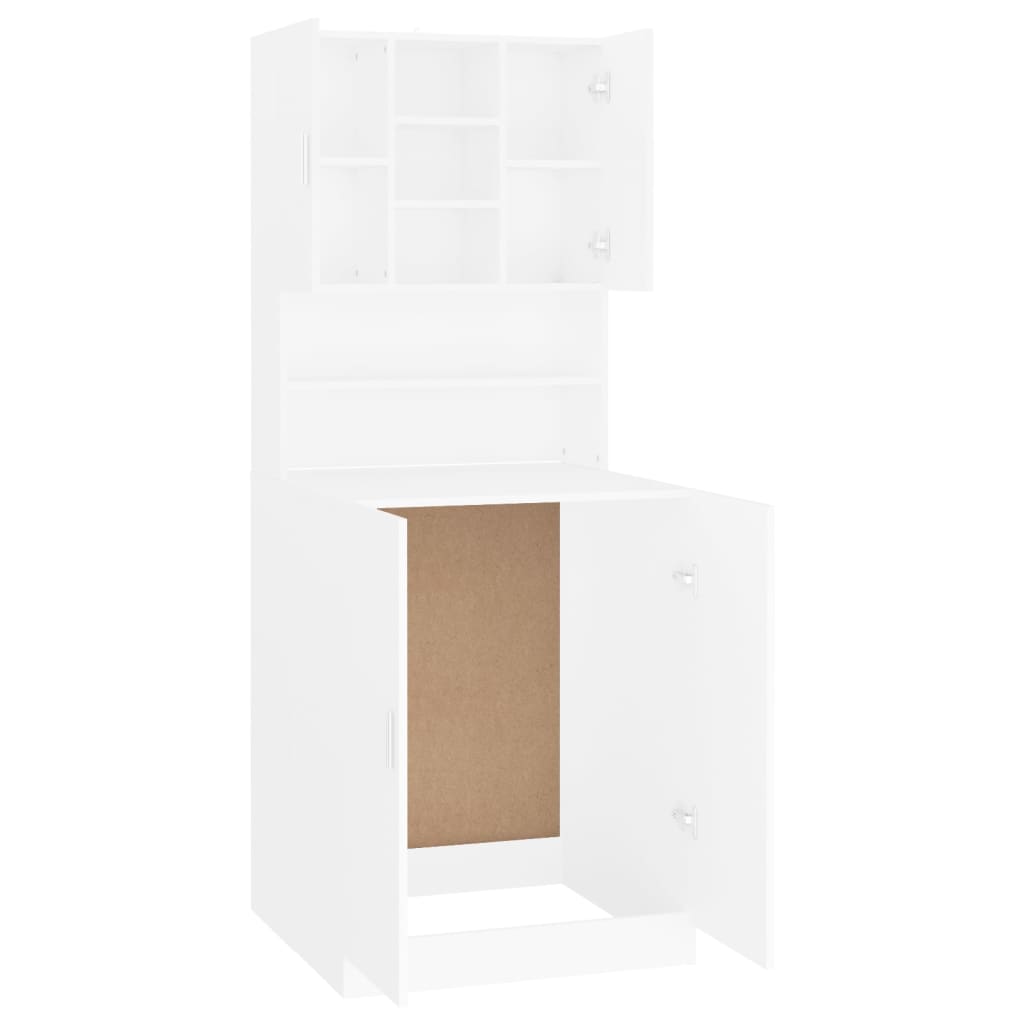 vidaXL Waschmaschinenschrank Weiß
