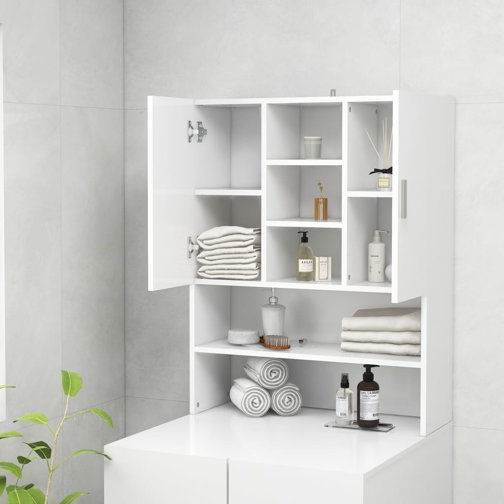 vidaXL Waschmaschinenschrank Weiß