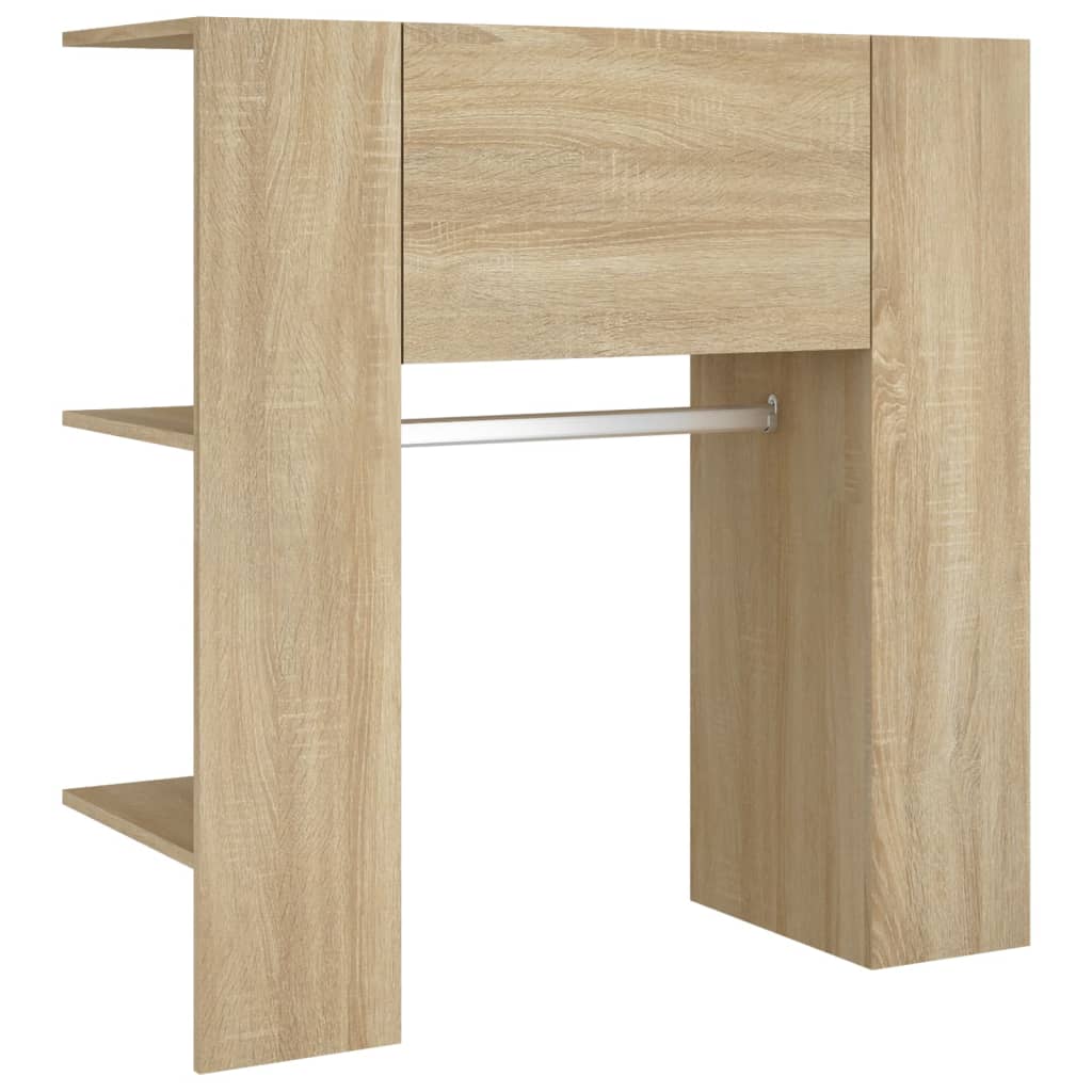 vidaXL Flurschränke 2 Stk. Räuchereiche Holzwerkstoff