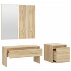 vidaXL Garderoben-Set Sonoma-Eiche Holzwerkstoff
