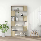 vidaXL Bücherregal Raumteiler Sonoma-Eiche 100x24x188 cm