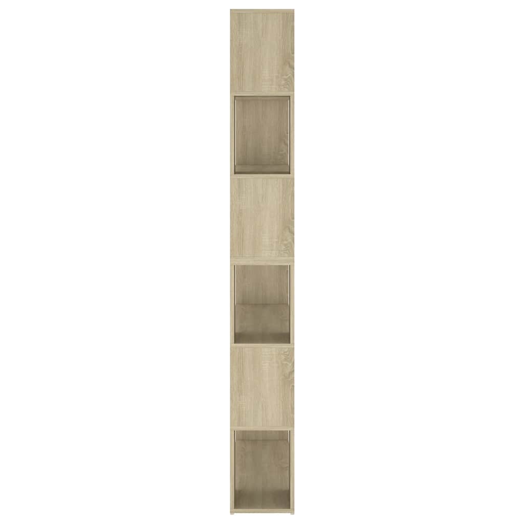 vidaXL Bücherregal Raumteiler Sonoma-Eiche 100x24x188 cm
