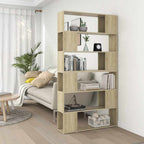 vidaXL Bücherregal Raumteiler Sonoma-Eiche 100x24x188 cm