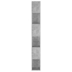 vidaXL Bücherregal Raumteiler Betongrau 100x24x188 cm