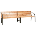 vidaXL Doppel-Gartenbank 241 cm Spießtanne Massivholz