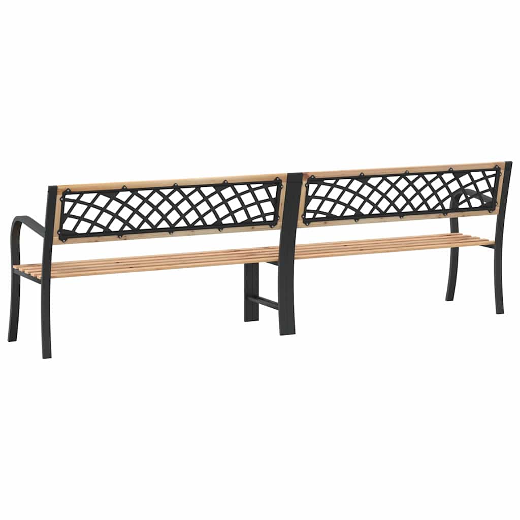 vidaXL Doppel-Gartenbank 238 cm Chinesisches Tannenholz