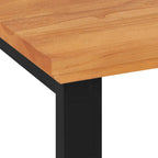 vidaXL Schreibtisch 120x45x75 cm Massivholz Teak