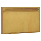 vidaXL Spiegelschrank 60x10x40 cm Massivholz Teak
