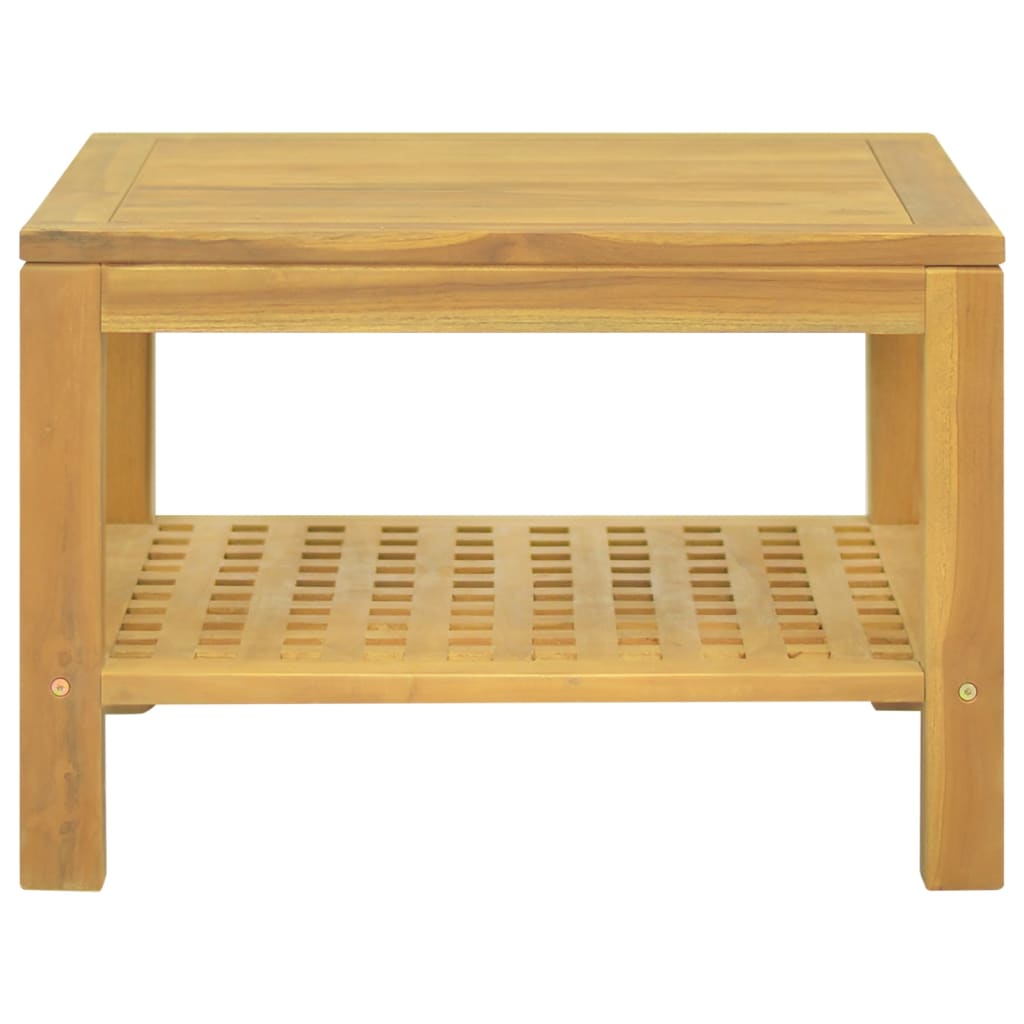vidaXL Couchtisch 60x60x40 cm Massivholz Teak