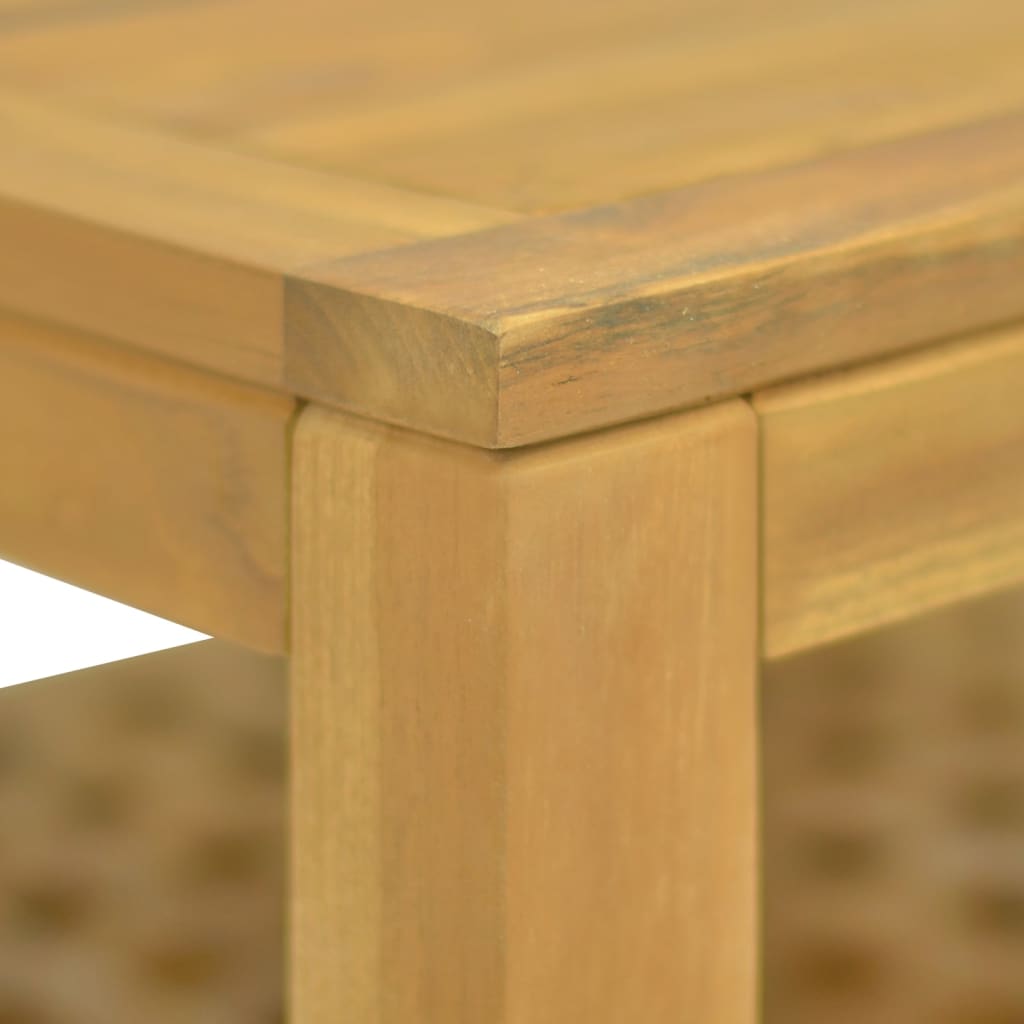 vidaXL Couchtisch 60x60x40 cm Massivholz Teak
