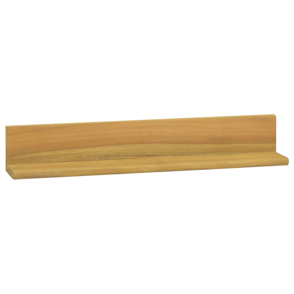 vidaXL Wandregale 2 Stk. 60x10x10 cm Massivholz Teak