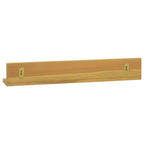 vidaXL Wandregale 2 Stk. 60x10x10 cm Massivholz Teak