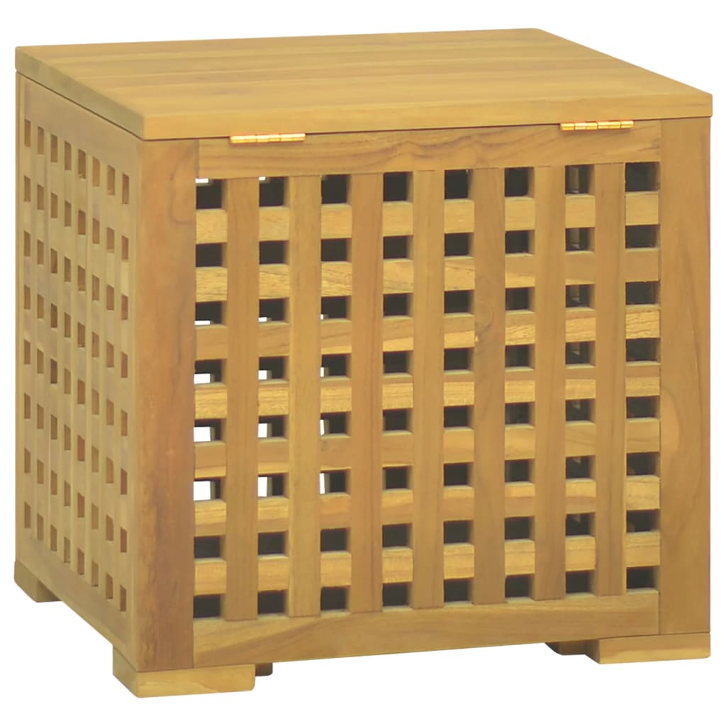 vidaXL Seilbox 40x40x40 cm Massivholz Teak