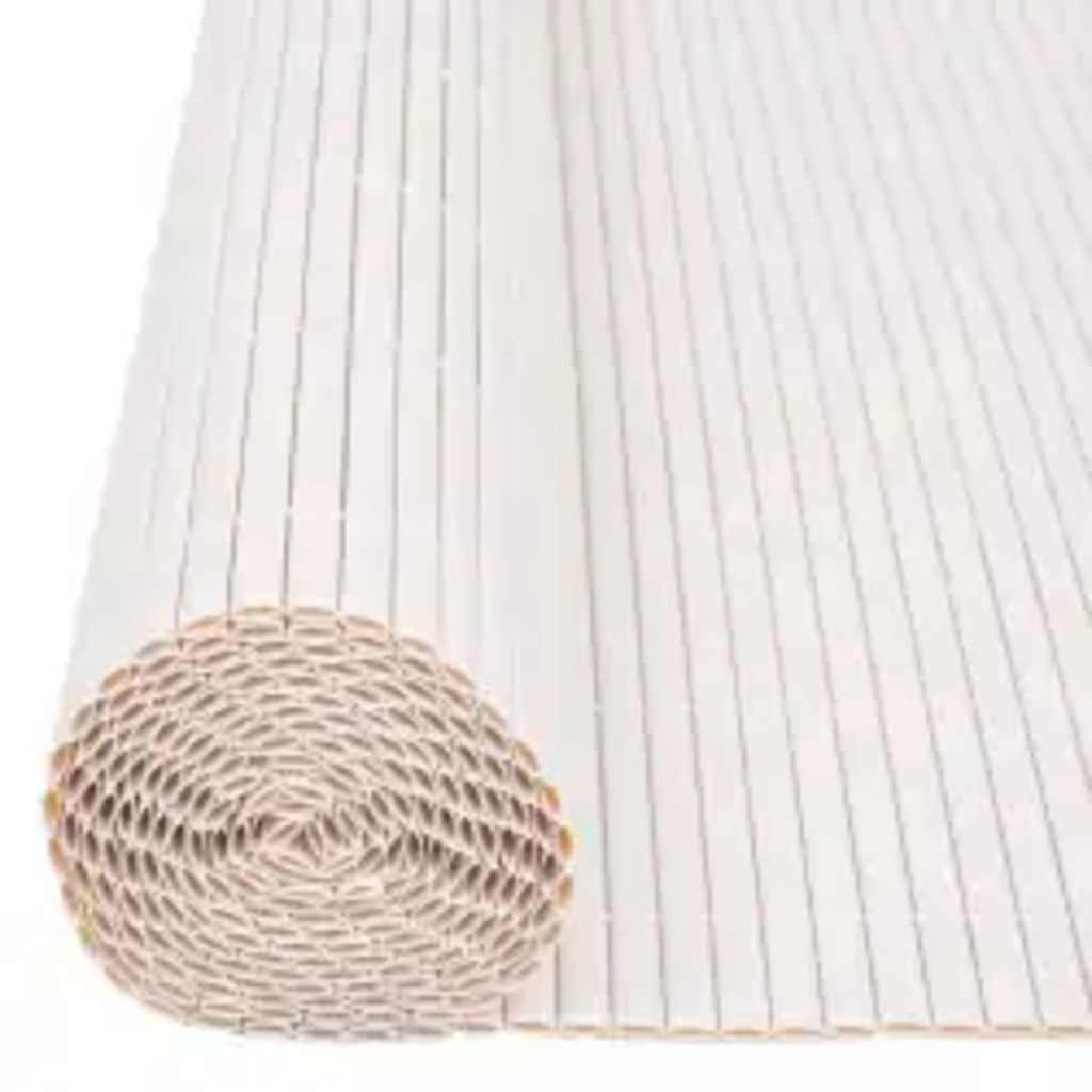 vidaXL Gartenzaun Doppelseitig 90x400 cm Weiß