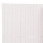 vidaXL Gartenzaun Doppelseitig 90x400 cm Weiß