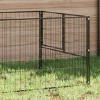 vidaXL Hundezwinger Schwarz 4 m² Stahl