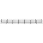 vidaXL Hundezwinger Schwarz 7 m² Stahl