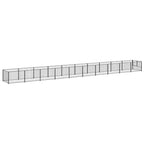 vidaXL Hundezwinger Schwarz 10 m² Stahl