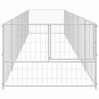 vidaXL Hundezwinger Silbern 6 m² Stahl