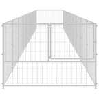 vidaXL Hundezwinger Silbern 10 m² Stahl