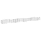 vidaXL Hundezwinger Silbern 10 m² Stahl