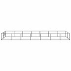 vidaXL Hundezwinger Schwarz 14 m² Stahl
