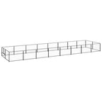 vidaXL Hundezwinger Schwarz 16 m² Stahl