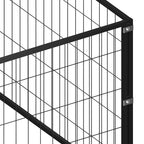 vidaXL Hundezwinger Schwarz 18 m² Stahl