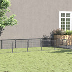 vidaXL Hundezwinger Silbern 18 m² Stahl