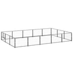 vidaXL Hundezwinger Schwarz 15 m² Stahl