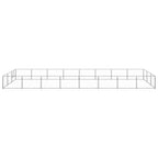 vidaXL Hundezwinger Silbern 24 m² Stahl