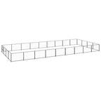 vidaXL Hundezwinger Schwarz 36 m² Stahl