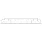 vidaXL Hundezwinger Silbern 32 m² Stahl