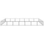 vidaXL Hundezwinger Schwarz 35 m² Stahl